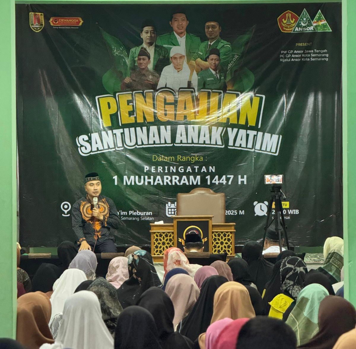 Muharram Penuh Cinta, Dewangga dan NU Ansor Kota Semarang Berbagi Kebahagiaan Bersama Anak Yatim